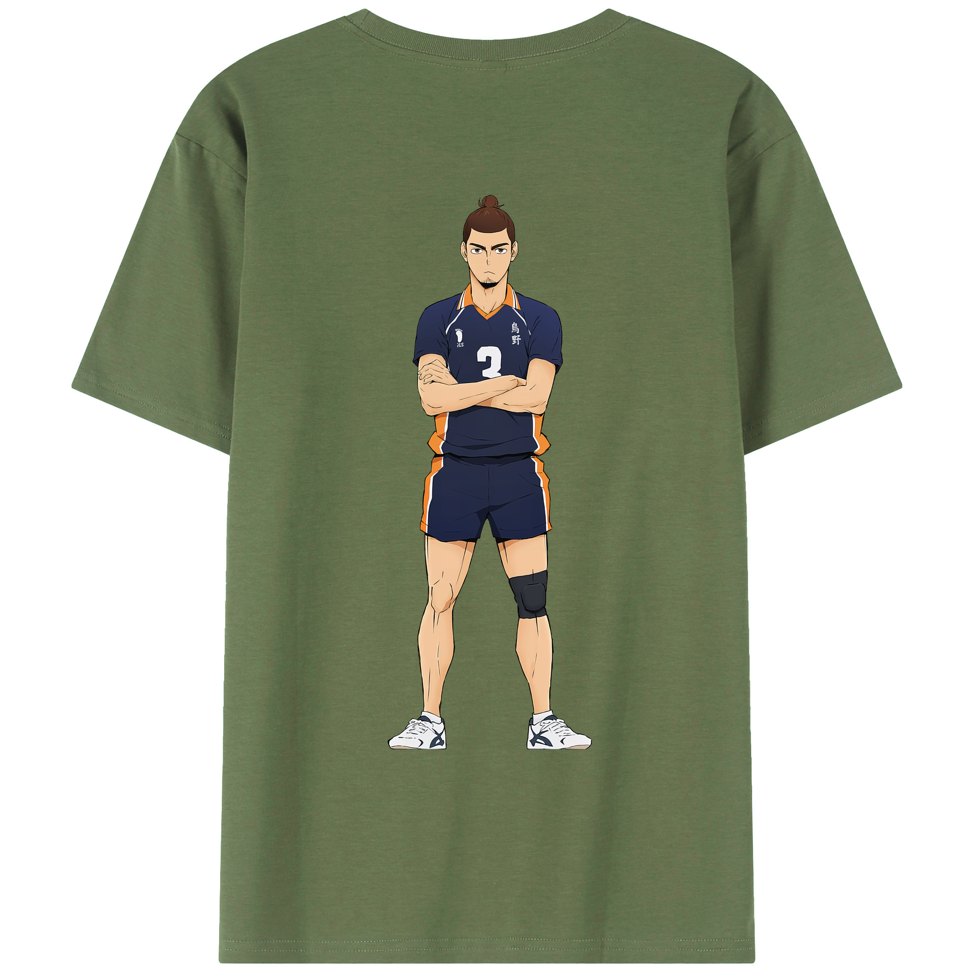（画像用） ハイキュー!! Haikyu!! 綿100％ メンズ半袖Tシャツ（バックプリント） 通気性